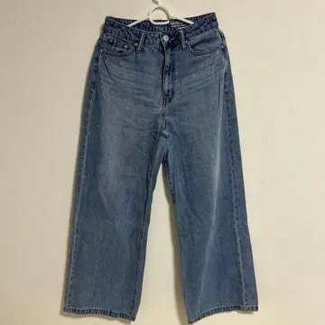 AMERICANA 와이드 레그 데님 라이트 블루