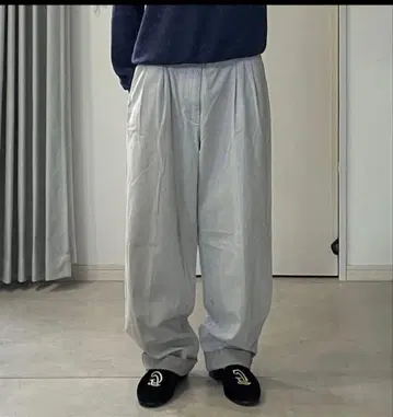 ROUNDTREE & YORKE 그레이 초와이드 슬랙스