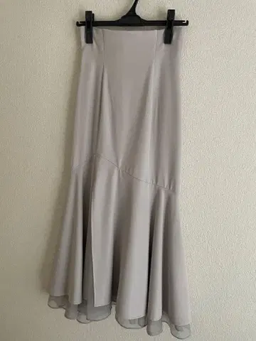 MERCURYDUO 시어 레이어드 슬릿 머메이드 스커트