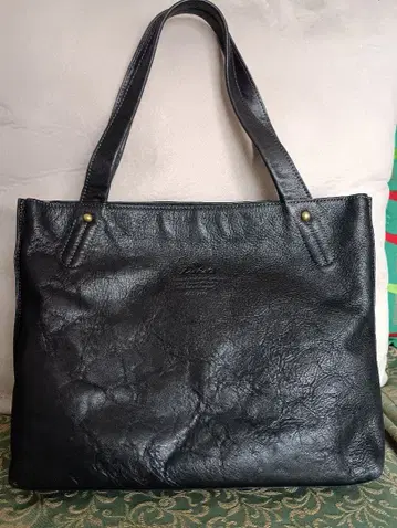 Dakota 블랙 가죽 토트백