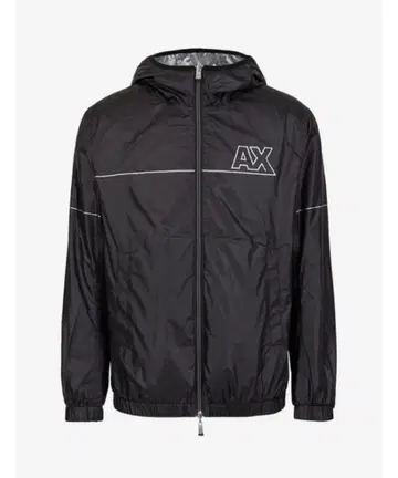 AX 리버서블 나일론 자켓 실버/블랙