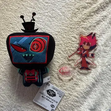 해즈빈 호텔 복스 알래스터 봉제 인형 아크릴 스탠드 애니메이트 카페