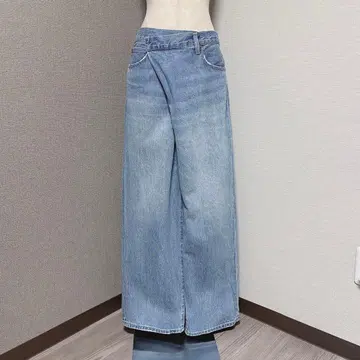 슬라이 허리 아지메 데님 팬츠 M