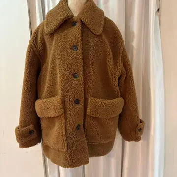 CLANE 베이지 보아 자켓