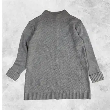 하이넥 라메 니트 스웨터 그레이 체형 커버