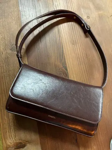 STAND OIL 브라운 가죽 숄더백