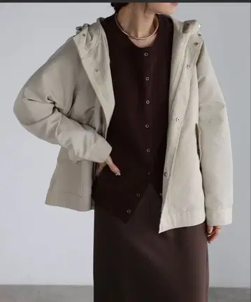 미들 기장 마운틴 파카/후드 블루종 TRIANGLE PALETTE