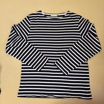 BACK NUMBER 스트라이프 패턴 긴팔 티셔츠 L