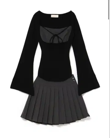 Gisele 니트 세트 업 앤드메리 그레이