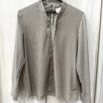 UNITED ARROWS 기하학 패턴 긴팔 셔츠