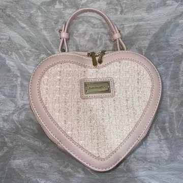 사만사 타바사 하트형 핑크 핸드백