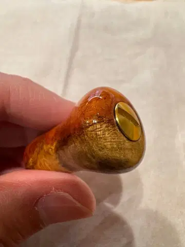 와타라세 수지 공방 대형 원형 노브 트리콜로르