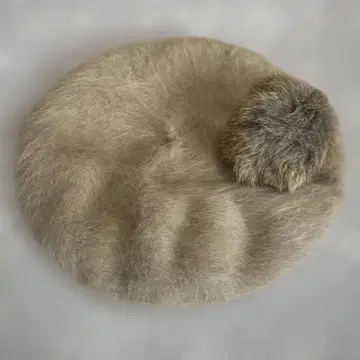 earth 베레모 퍼 포함 베이지 64cm