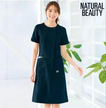 내추럴 뷰티 미 라인 노카라 배색 원피스