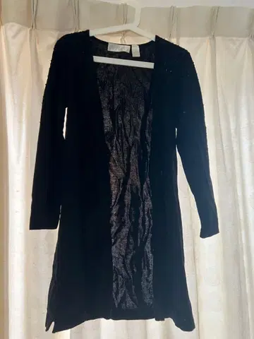 DANA BUCHMAN 비즈 장식 블랙 가디건 S 울 100%