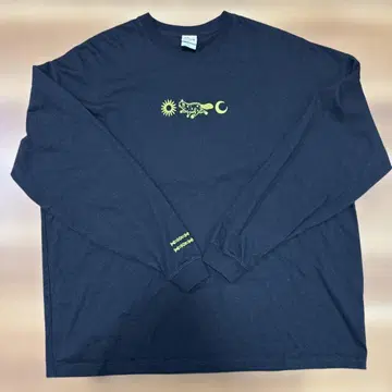 SUPER BEAVER 월 아트 롱티 블랙 XL