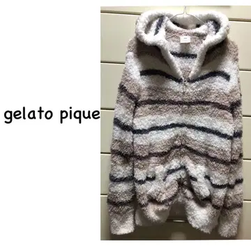 젤라또피케 후드 부착 보더 복슬복슬 후드티 룸웨어