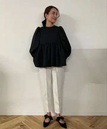 OHGA 마쉬멜로우 팬츠 밀크 S