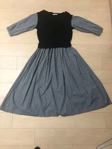 So close 롱 원피스 L 사이즈 체크 무늬