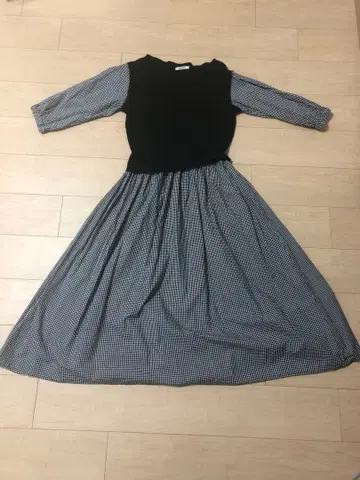 So close 롱 원피스 L 사이즈 체크 무늬