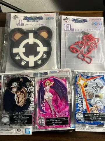 원피스 제일복권 아크렉토 실루엣 키체인 러버 모듬 세트