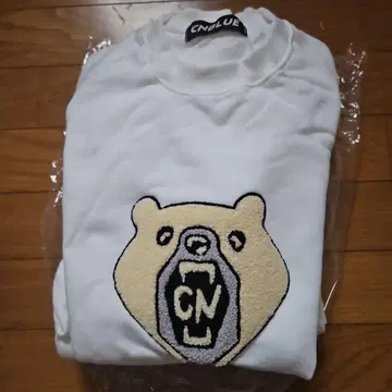 [ 미사용품 ] CNBLUE 곰 자수 화이트 트레이닝복 상하의 세트