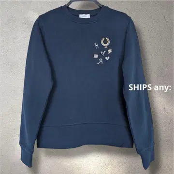 새상품 세탁택 없음 비쥬 크루넥 컴팩트 풀오버 SHIPS