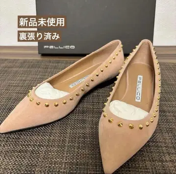 [ 새상품 ] 펠리코 ANIMA 스터드 플랫 펌프스 MAPLE SUGAR