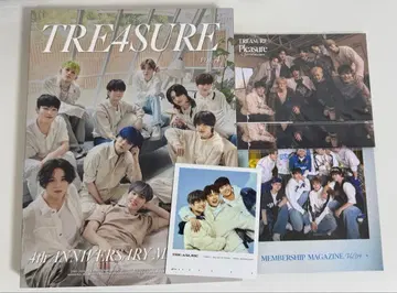 TREASURE 4주년 매거진 트레이딩 카드 fc 한정판 멤버십 포스카
