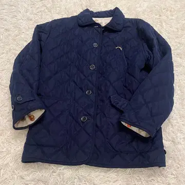 DAKS 닥스 충전솜 퀼팅 자켓 M 네이비 나무 열매 스타일리쉬