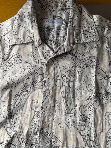 ETRO 페이즐리 무늬 반팔 셔츠 XS