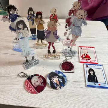 리코리스 리코일 아크릴 스탠드 세트 8개