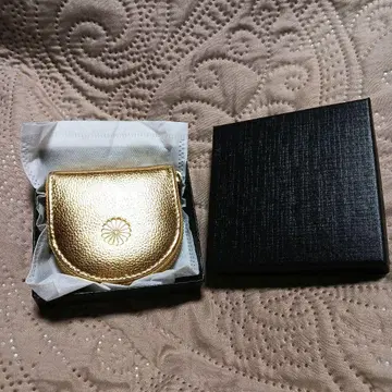 황궁 골드 가죽 코인 케이스 박스 포함