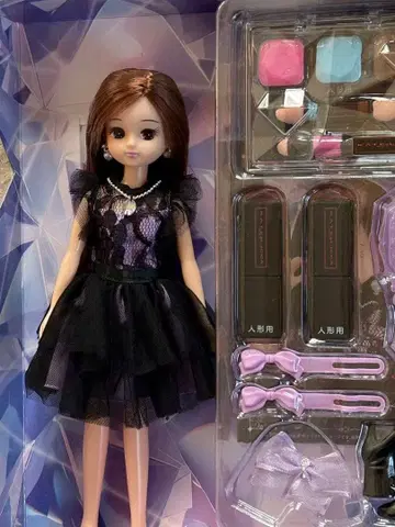 리카짱 블랙과 보라색 드레스 인형 본체 케이트 리카짱