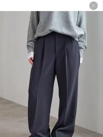 스픽 앤 스팬 더블 크로스 투 턱 팬츠 38 블랙