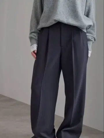 스픽 앤 스팬 더블 크로스 투 턱 팬츠 38 블랙