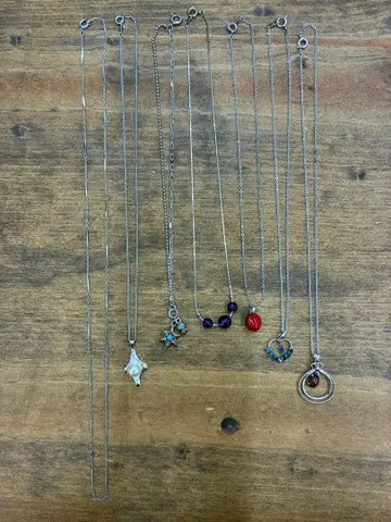 실버 목걸이 7세트