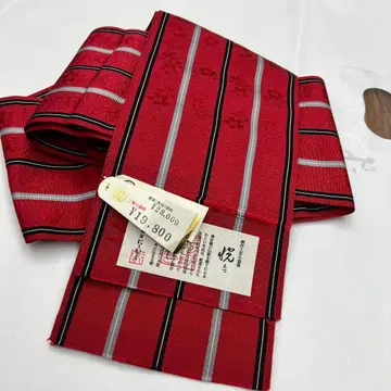 순수 실크 치쿠젠 원조 하카타오리 오리야 니시무라 미사용