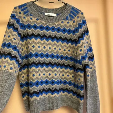 아모와르 카프리스 스웨터 그레이 블루