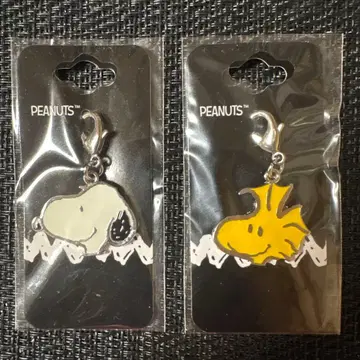피너츠 스누피 우드스탁 참 컬렉션 메탈 참 2개 세트