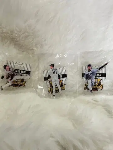 한신 타이거즈 기념 복권 아크릴 스탠드 투수 세트