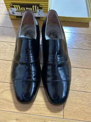 Marelli 남성용 블랙 가죽 신발 26EE 사이즈