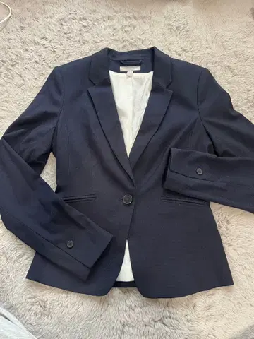 H&M 네이비 테일러드 자켓 EUR34