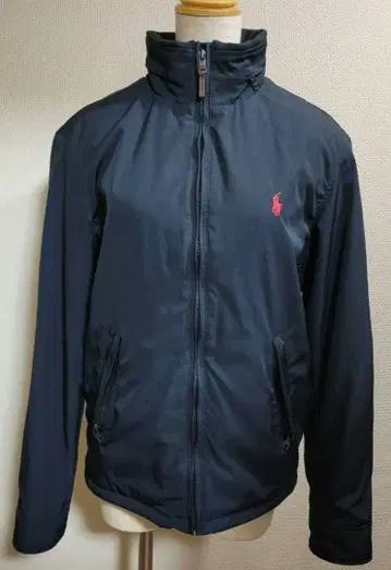 다크 블루 풀 지퍼 자켓