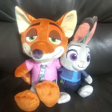 주토피아 2 페어 봉제 인형 디즈니