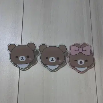 리락쿠마 핀 배지 3개 세트 차이로이코구마