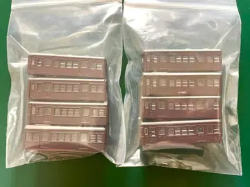 B 트레인 쇼티 72계 포도색 브라운 8량 조립 완료 차체만