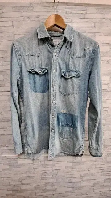 BAYFLOW 베이플로우 빈티지 가공 데님 셔츠/남성용/2/M