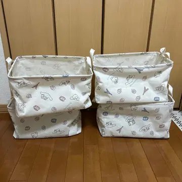캐릭터 패턴 수납 박스 4개 세트