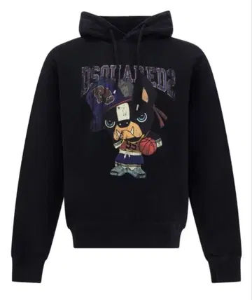 최종 할인 세일 [ DSQUARED2 ] 모노그램 프린트 코튼 후드티